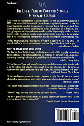 Von: The Life & Films of Erich Von Stroheim (Limelight),Used