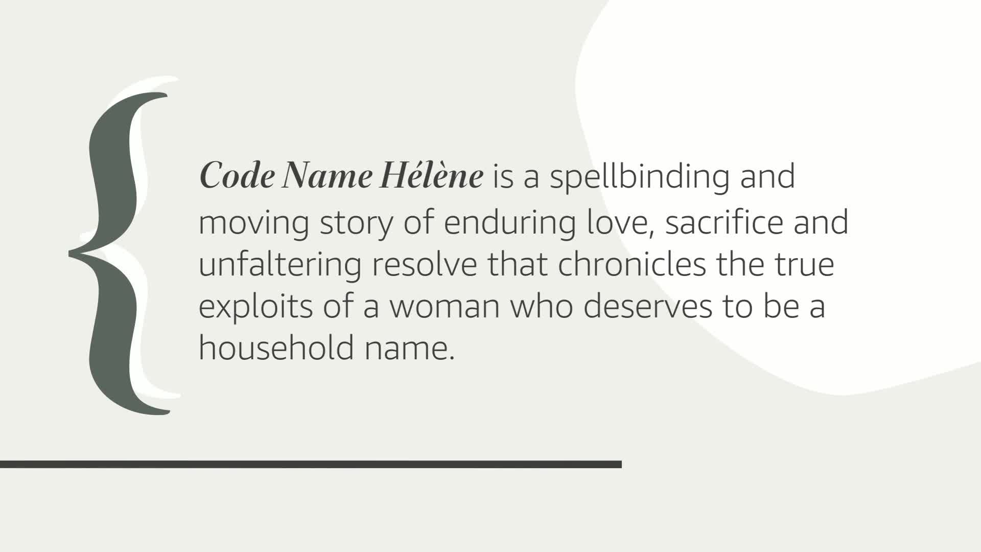 Code Name Hlne: A Novel,New