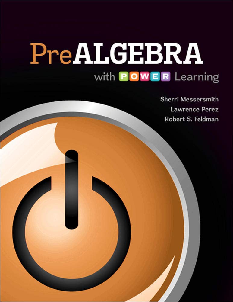 Prealgebra with P.O.W.E.R. Learning,Used