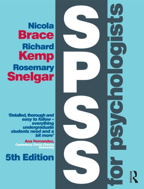 SPSS for Psychologists: Fifth Edition,Used