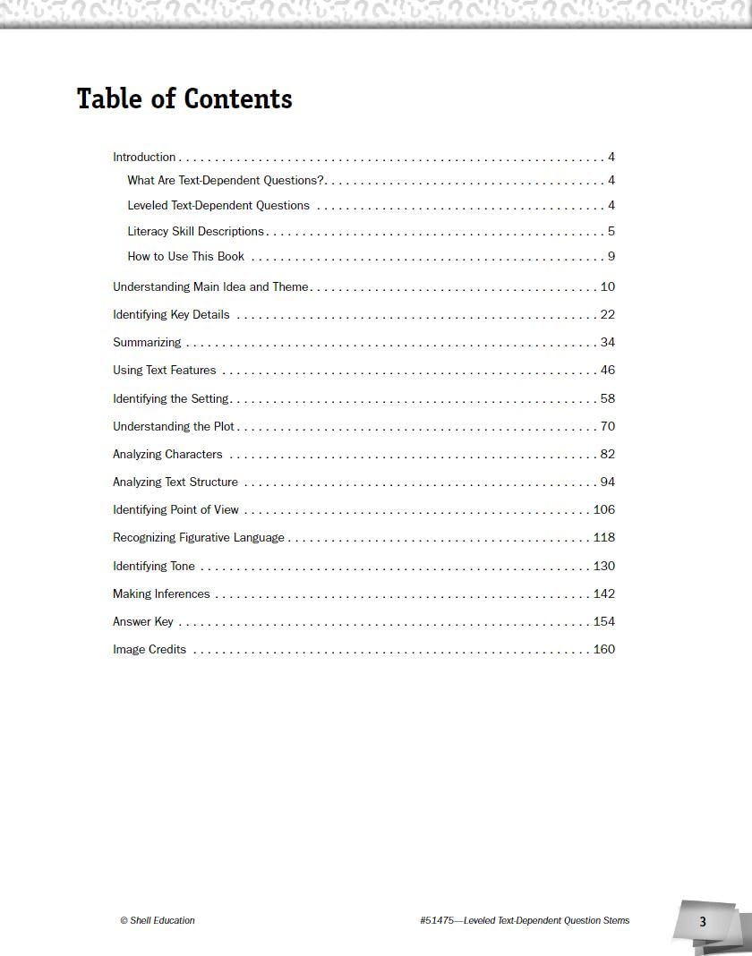 Leveled Text Dependent Question Stems (Classroom Resources) for Grades K 12,Used