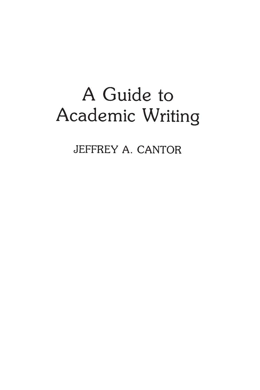 A Guide to Academic Writing,Used