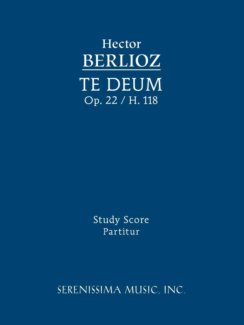 Te Deum, Op.22 / H 118: Study score,Used