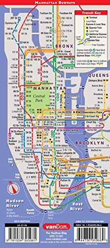 StreetSmart NYC Map 9/11 Edition by VanDam  Laminated City Street Map of Manhattan, New York, in 9/11 National Freedom Edition,Used
