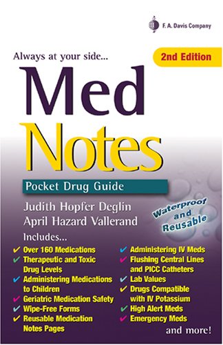 Mednotes: Pocket Drug Guide,New