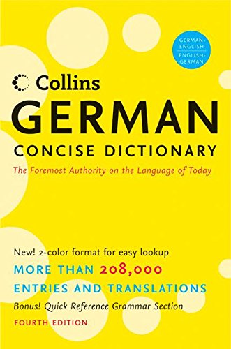 Collins German Concise Dictionary, 4E (Harpercollins Concise Dictionaries) (English And German Edition),Used