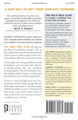 The Wild Idea Club: A Collaborative System to Solve Workplace Problems, Improve Efficiency, and Boost Your Bottom Line,Used