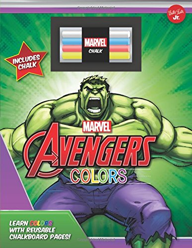 Marvel'S Avengers Chalkboard Colors: Learn Colors With Reusable Chalkboard Pages! (Licensed Chalkboard Concepts)