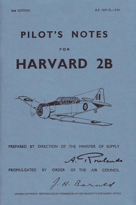 Pilot'S Notes For Harvard 2B,Used