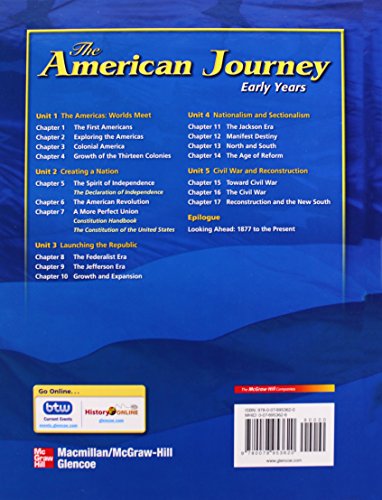 The American Journey: Early Years, Student Edition (THE AMERICAN JOURNEY (SURVEY)),Used