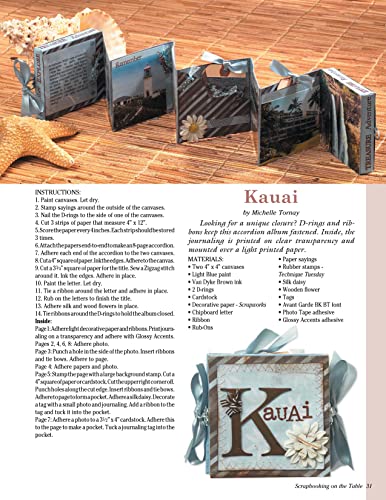 Scrapbooking on the Table: Waterfalls, Shadow Boxes, FoldOuts, Accordions, Canvas Keepers, PeekABooks, Booklets And More,Used