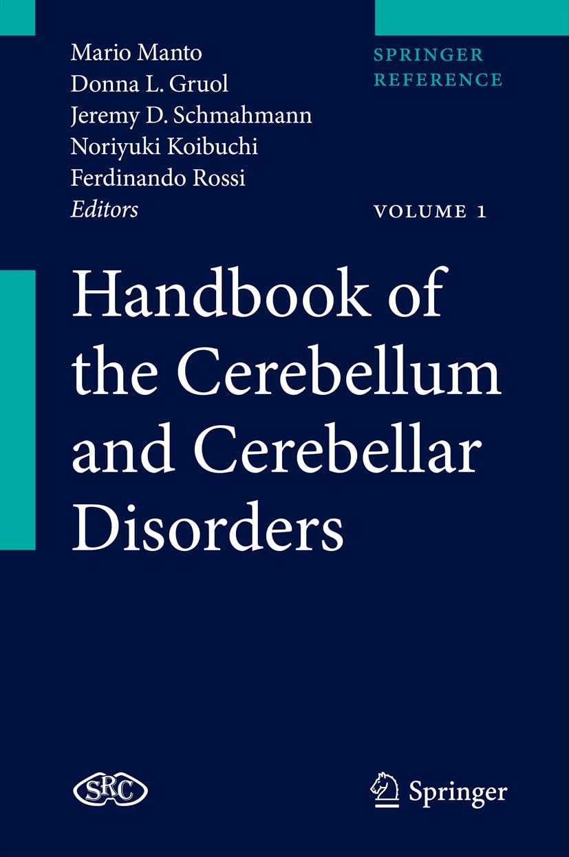 Handbook Of The Cerebellum And Cerebellar Disorders(4 Volume Set),Used