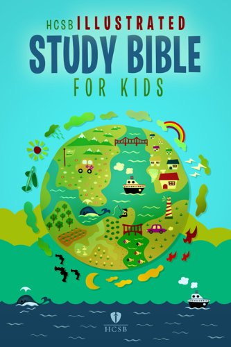HCSB Illustrated Study Bible for Kids, Printed Hardcover,Used