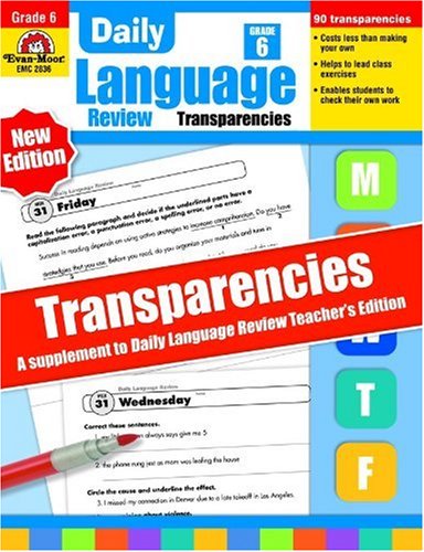 Daily Language Review Transparencies, Grade 6,Used