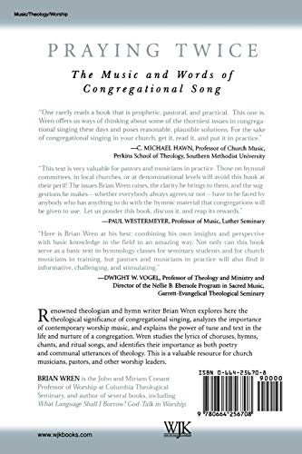 Praying Twice: The Music And Words Of Congregational Song,New
