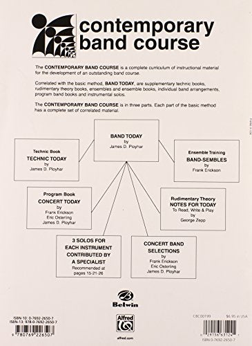 Band Today, Part 3: Eflat Baritone Saxophone (Contemporary Band Course, Part 3),Used
