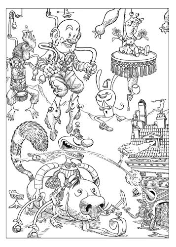Creative Haven Bizarro Land Coloring Book: by Bizarro cartoonist Dan Piraro (Creative Haven Coloring Books),Used