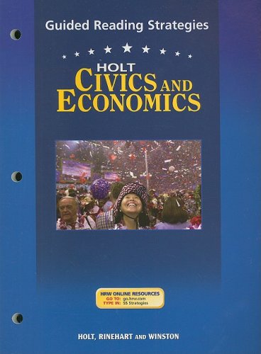 Holt Civics And Economics Guided Reading Strategies,Used