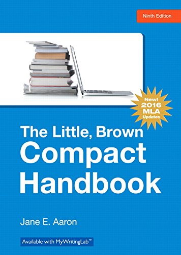 Little, Brown, Compact Handbook, The, MLA Update Edition (9th Edition),Used