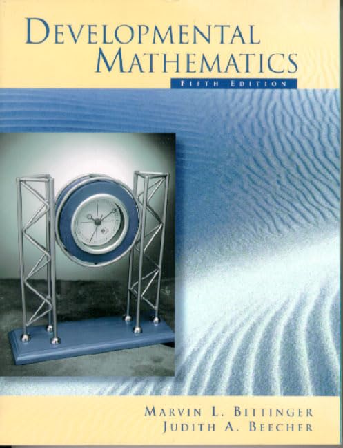 Developmental Mathematics/TASP (5th Edition),Used