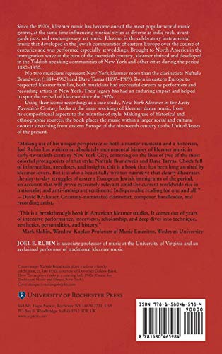 New York Klezmer in the Early Twentieth Century: The Music of Naftule Brandwein and Dave Tarras (Eastman/Rochester Studies Ethno,Used