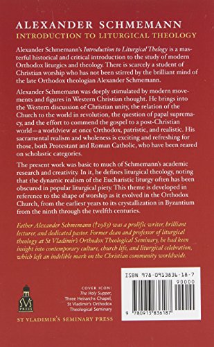 Introduction To Liturgical Theology,Used