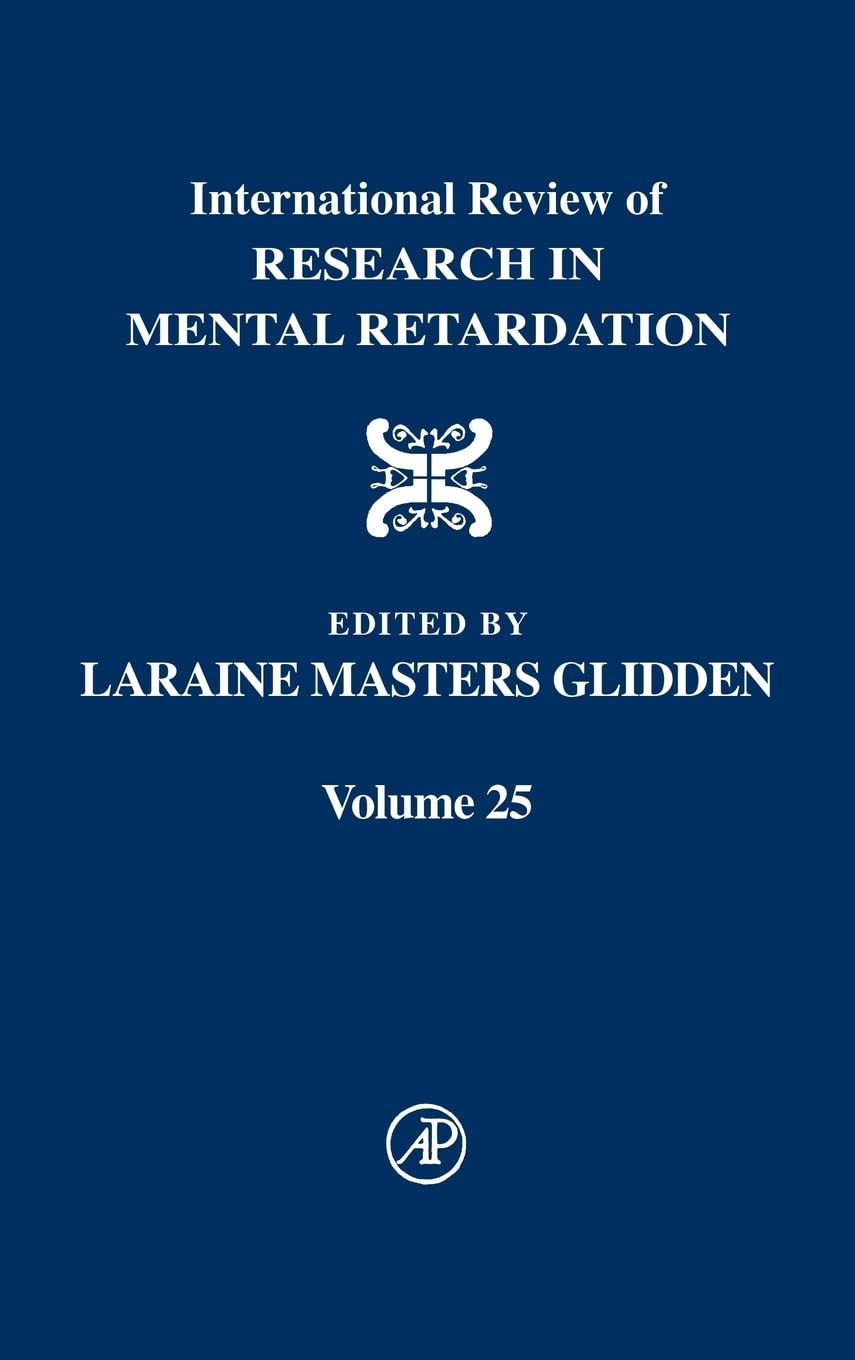 International Review of Research in Mental Retardation (Volume 25),Used