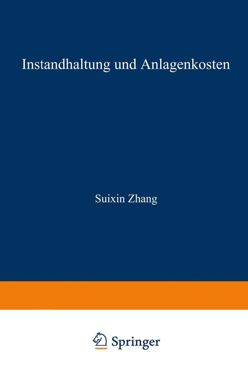 Instandhaltung und Anlagenkosten (DUV Wirtschaftswissenschaft) (German Edition),Used