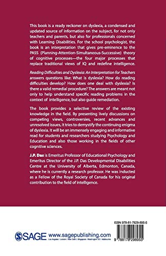 Reading Difficulties and Dyslexia: An Interpretation for Teachers,New