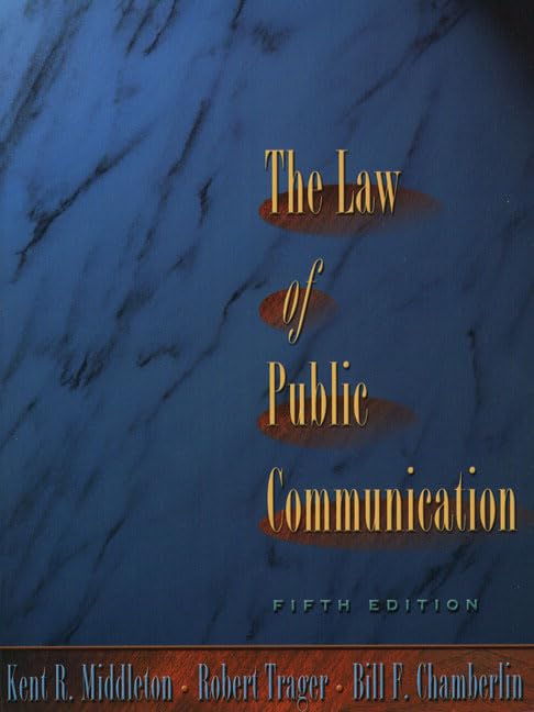 Law of Public Communication, The,Used