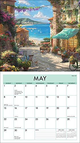 Thomas Kinkade Studios 2022 Deluxe Wall Calendar,Used