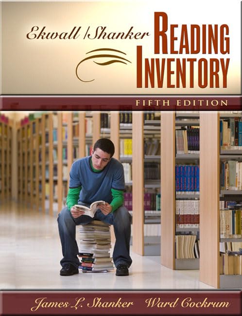 Ekwall / Shanker Reading Inventory,Used