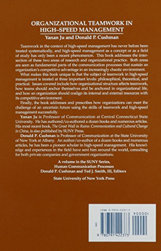 Organizational Teamwork in HighSpeed Management (Suny Series, Human Communication Process),Used