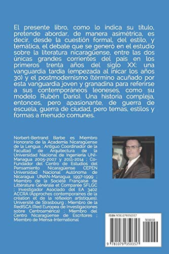 LITERATURA VANGUARDISTA Y POSTMODERNISTA NICARAGENSE (Arte Y Literatura Nicaragenses Y Centroamericanas) (Spanish Edition),Used