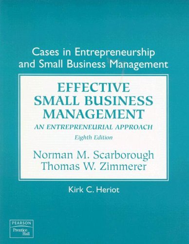 Cases In Entrepreneurship And Small Business Management,Used