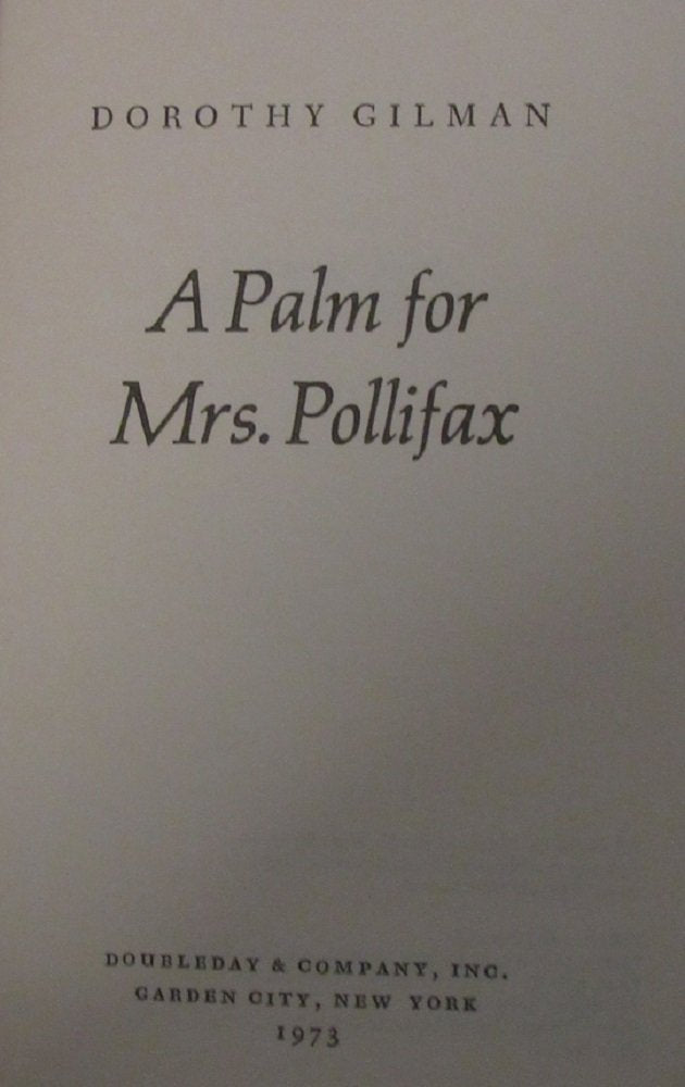 A Palm For Mrs. Pollifax,Used