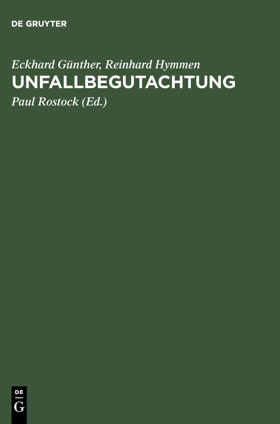 Unfallbegutachtung (German Edition),Used