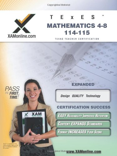 TExES Mathematics 48 115 Teacher Certification Test Prep Study Guide (XAM TEXES),Used