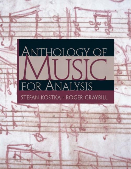 Anthology Of Music For Analysis,New