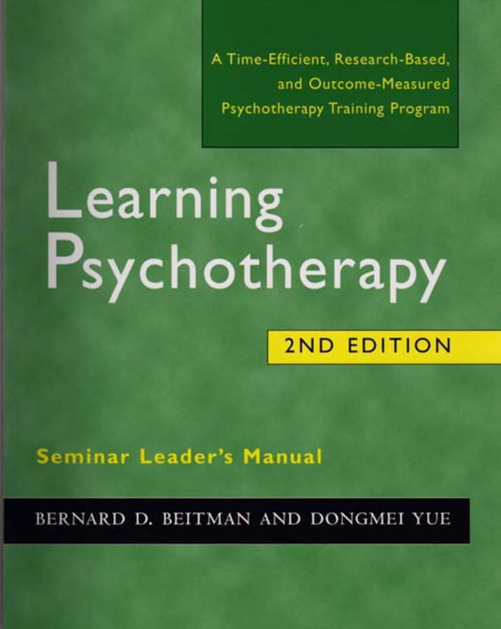 Learning Psychotherapy Seminar Leader'S Manual,Used