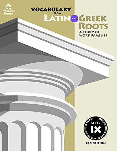 Vocabulary from Latin and Greek Level IX,New