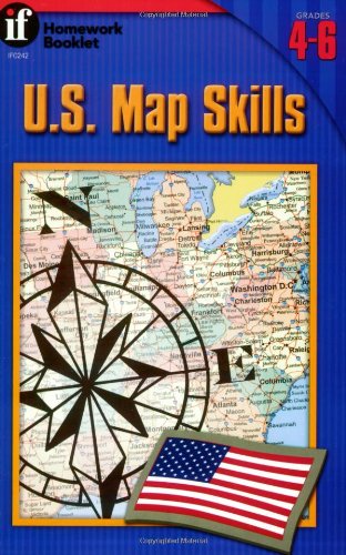 U.S. Map Skills Homework Booklet, Grades 46,Used