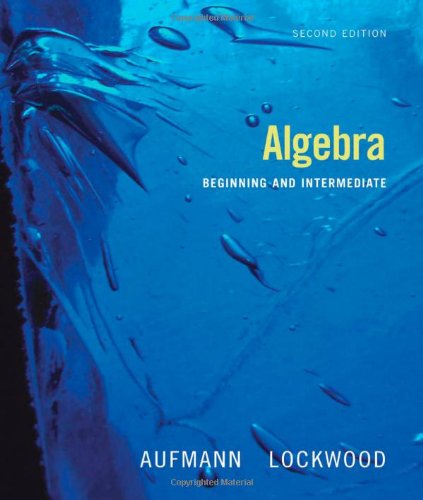 Algebra Beginning & Intermediate,Used