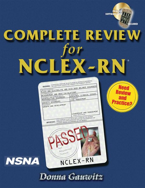 Complete Review For Nclexrn (Test Preparation),New
