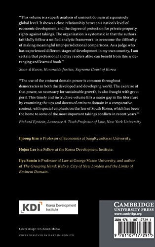 Eminent Domain: A Comparative Perspective,Used