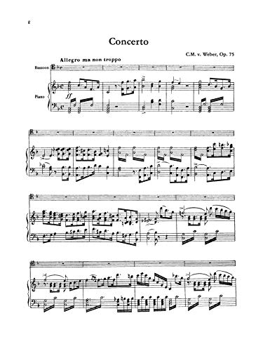 Bassoon Concerto, Op. 75 (Orch.): Part(s) (Kalmus Edition),Used