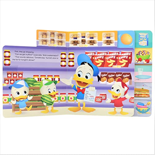 Disney Growing Up Stories with Donald and Goofy  Look Whos Cooking!  Tabbed Pages and Cut Out Window For Fun and Unique Experi,Used