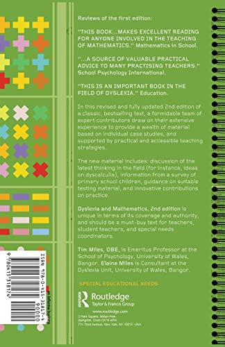 Dyslexia and Mathematics,Used