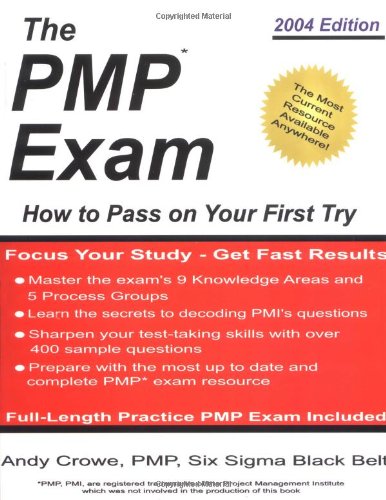 The PMP Exam: How to Pass on Your First Try,New