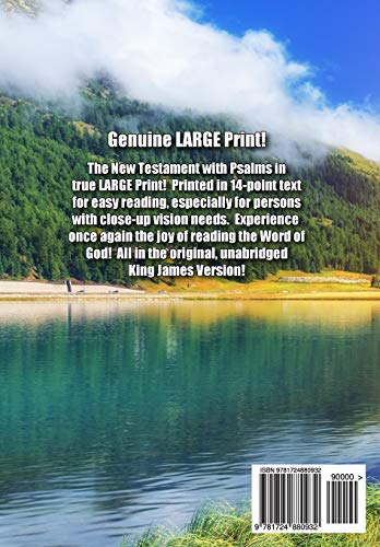 Large Print New Testament with Psalms,Used